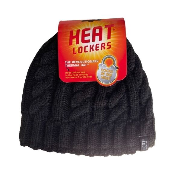 Heat Lockers Cable Knot Womens Beanie OSFM NWT - Picture 2 of 5